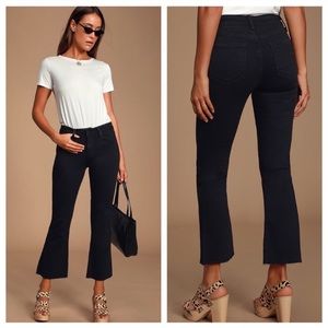 Just Black cropped black jeans